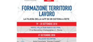 XXX SEMINARIO DI FORMAZIONE EUROPEA: FORMAZIONE-TERRITORIO-LAVORO : LA FILIERA DELLA IeFP IN UN SISTEMA A RETE