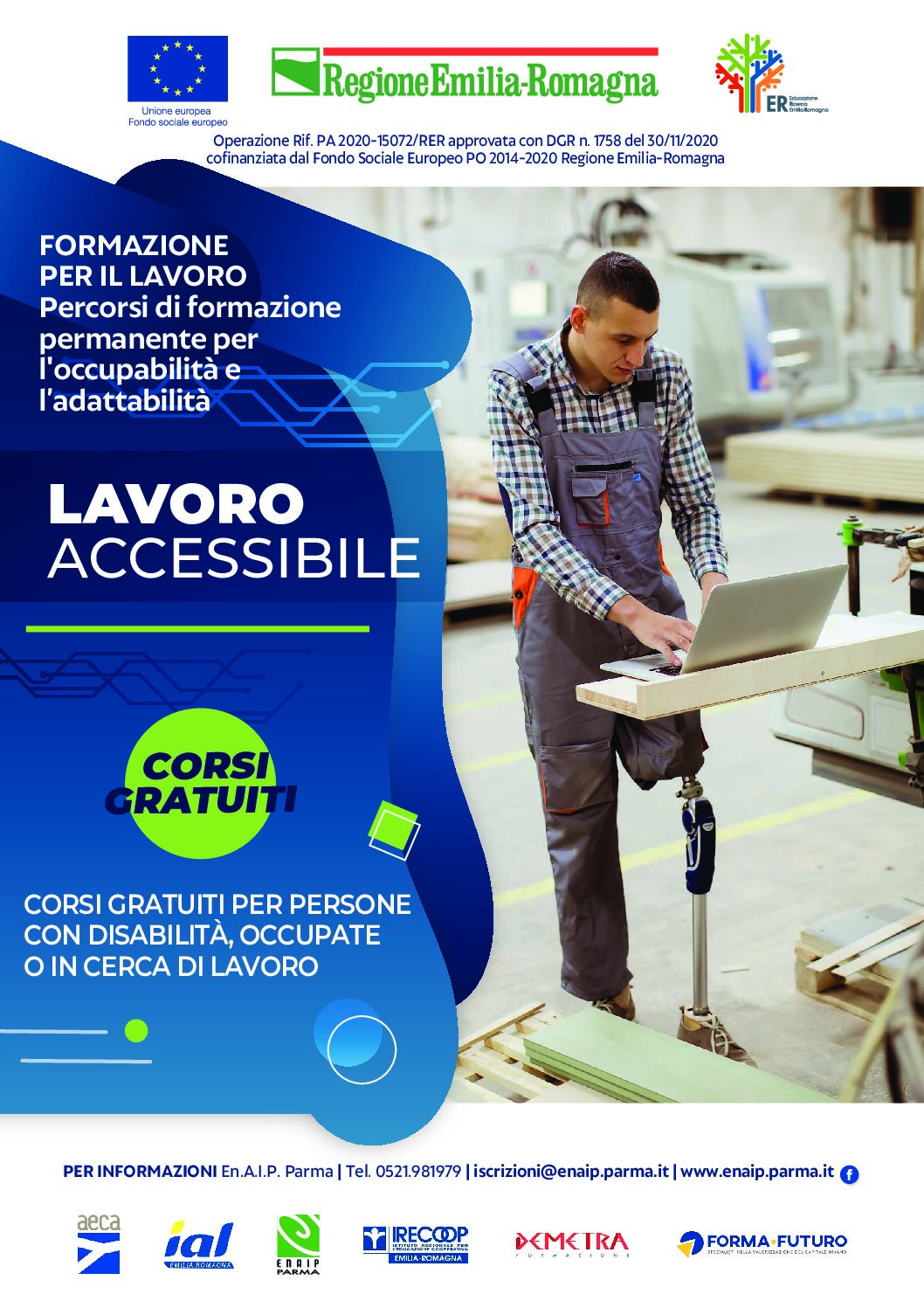 Percorsi di formazione permanente per l’occupabilità e l’adattabilità – ambito territoriale Parma