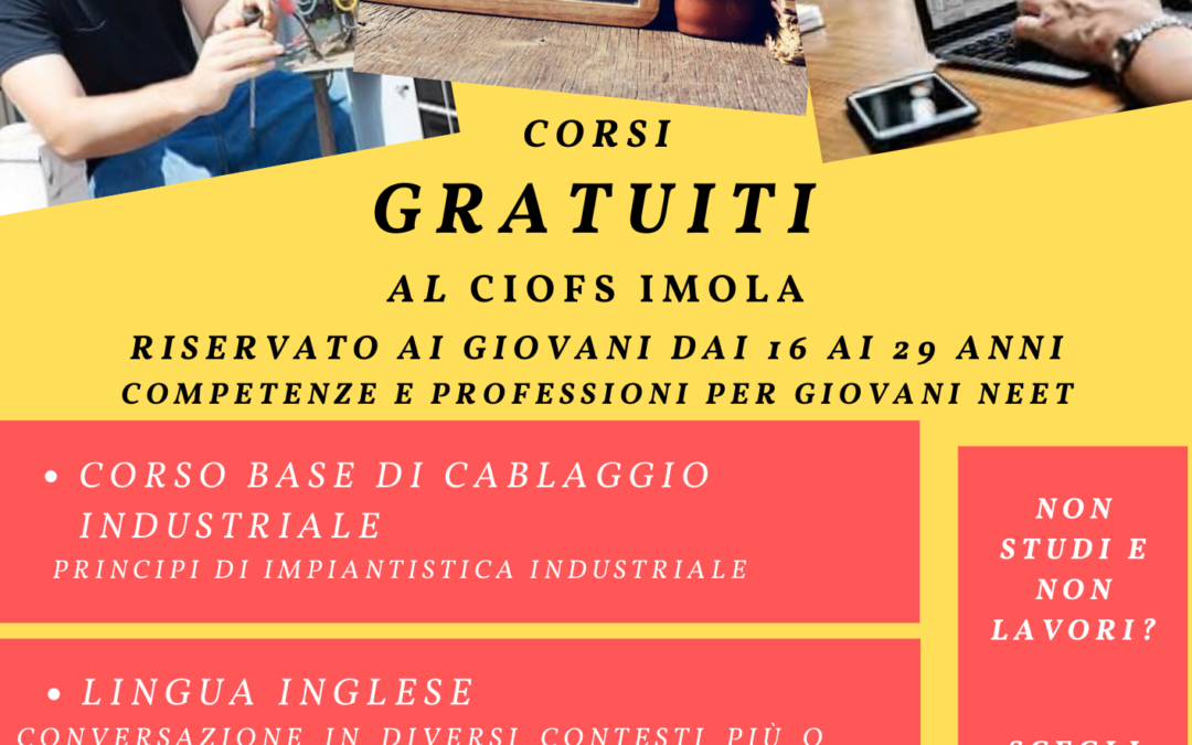 CORSI GRATUITI PER GIOVANI NEET