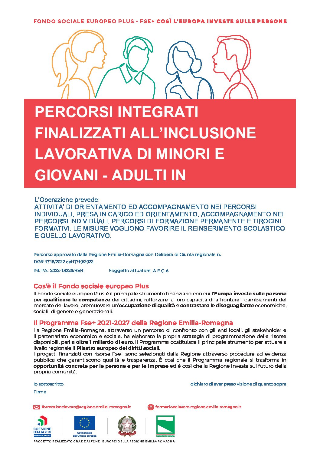 PERCORSI INTEGRATI FINALIZZATI ALL’INCLUSIONE LAVORATIVA DI MINORI E GIOVANI – ADULTI IN ESECUZIONE PENALE ESTERNA 2022