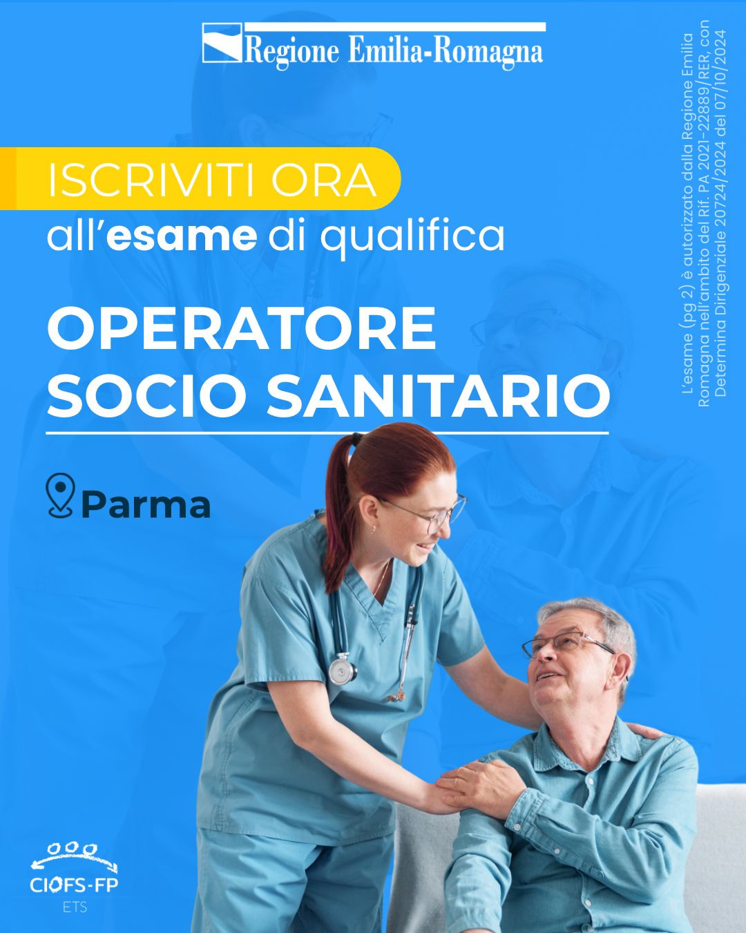 ISCRIVITI ORA ALL’ESAME DI QUALIFICA OPERATORE SOCIO SANITARIO
