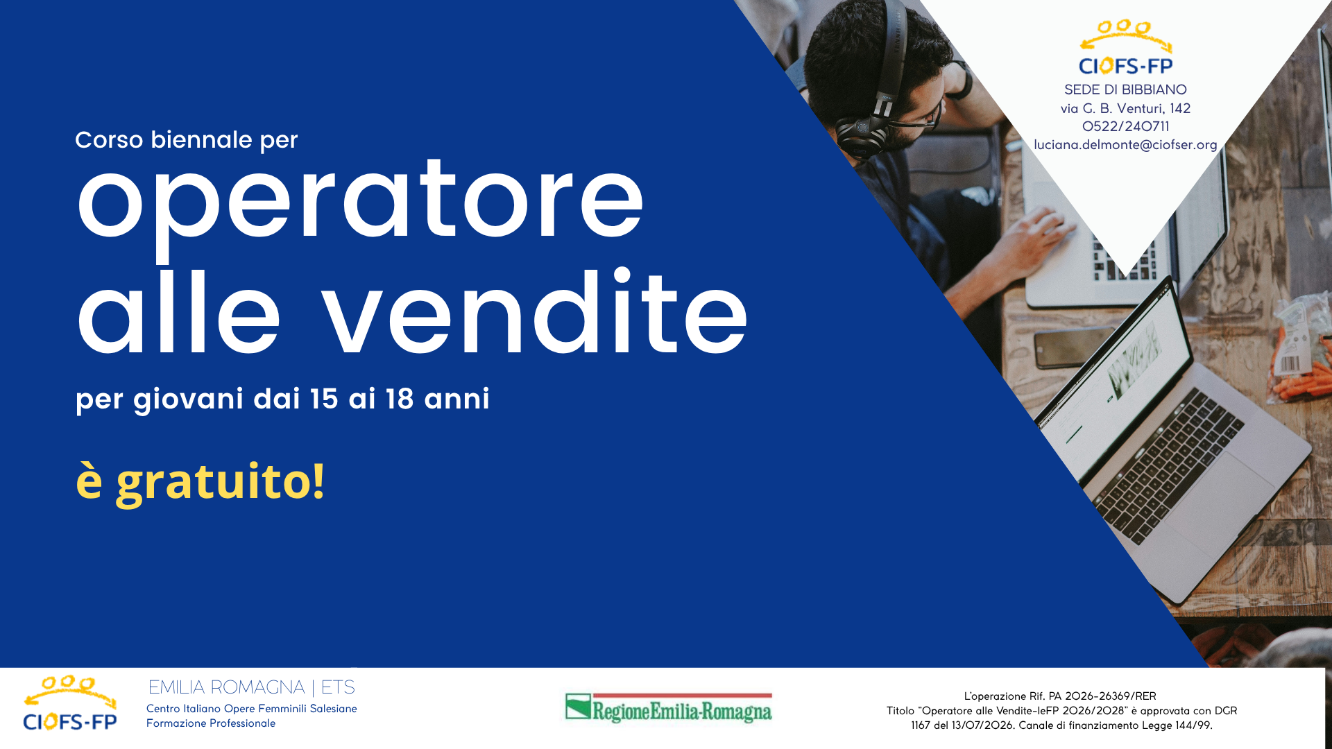 OPERATORE ALLE VENDITE – IeFP 2026/2028