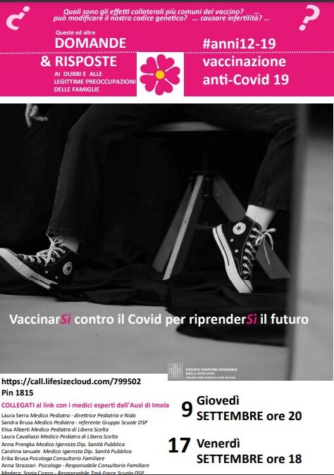 VACCINAZIONE ANTI-COVID 19 – INIZIATIVA ASL IMOLA